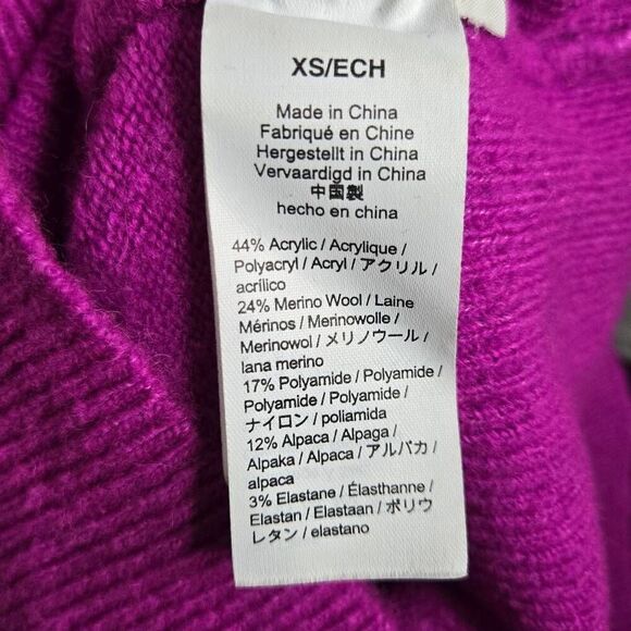 J. Crew Crewneck Sweater Size XS Shoulder Buttons Merino Wool Alpaca AU196 - Picture 6 of 6